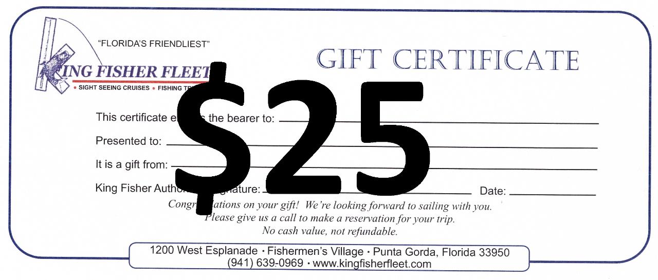 Gift Certificate - $25